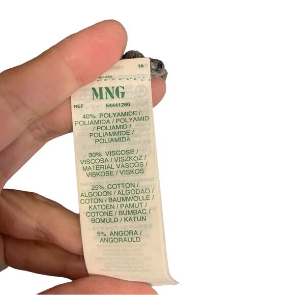 MNG Black Leopard Print Long Sleeve Bodycon Sweater Dress - Picture 6 of 8